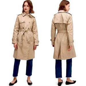 Kate Spade | NWT | Ruffle Trim Trench Coat